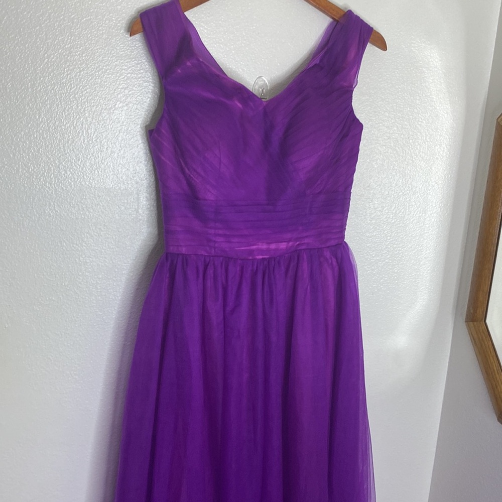 R Prom Dress Purple Padded XLong Maxi Expand Ball Gown Wedding Sweethear…